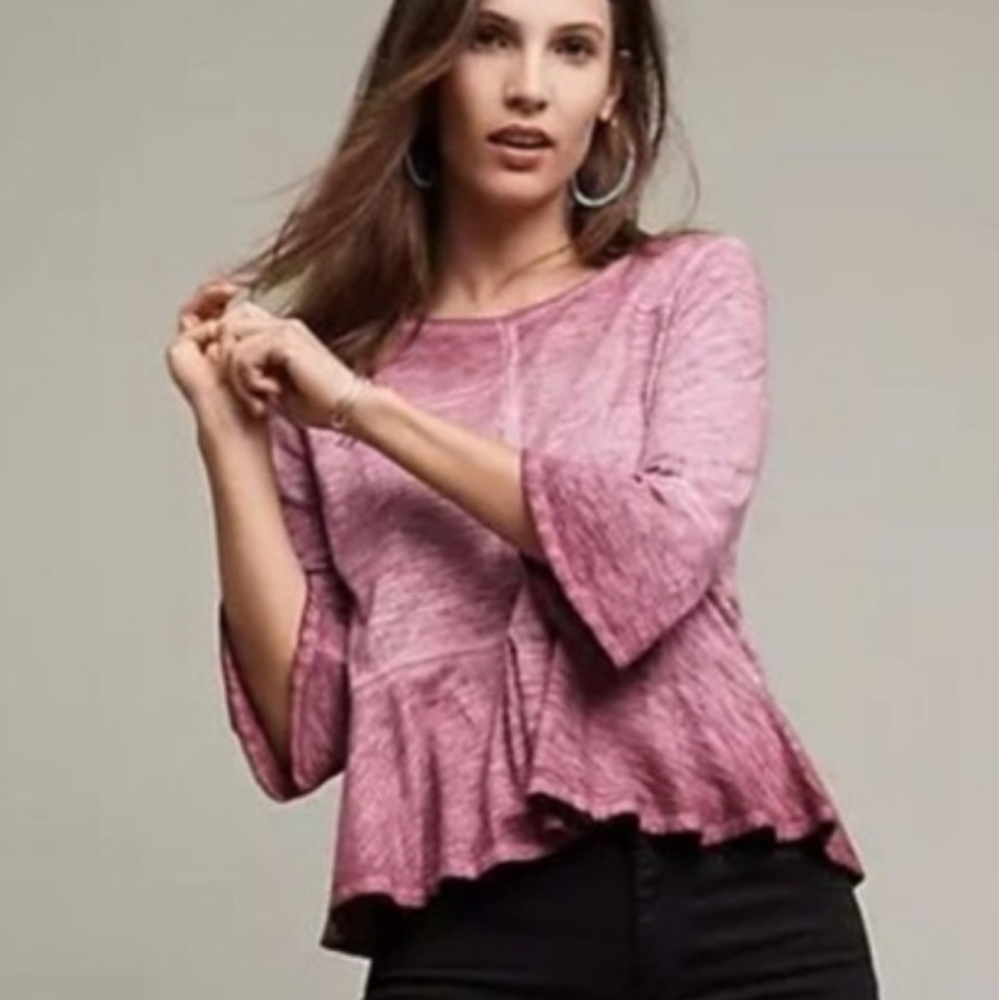 Akemi + Kin seamed peplum top